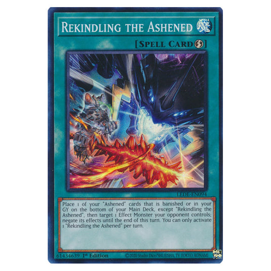 Yu-Gi-Oh! - Legacy of Destruction - Rekindling the Ashened (Super Rare) LEDE-EN094