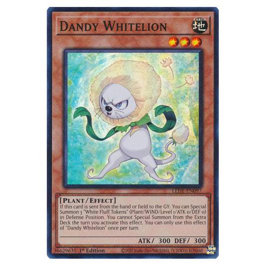 Yu-Gi-Oh! - Legacy of Destruction - Dandy Whitelion (Super Rare) LEDE-EN097
