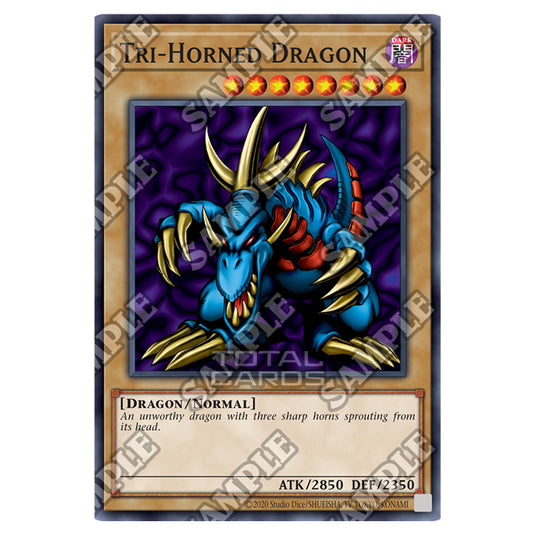 Yu-Gi-Oh! - Legend of Blue-Eyes White Dragon - 25th Anniversary Reprint - Tri-Horned Dragon (Secret Rare) LOB-25-EN000