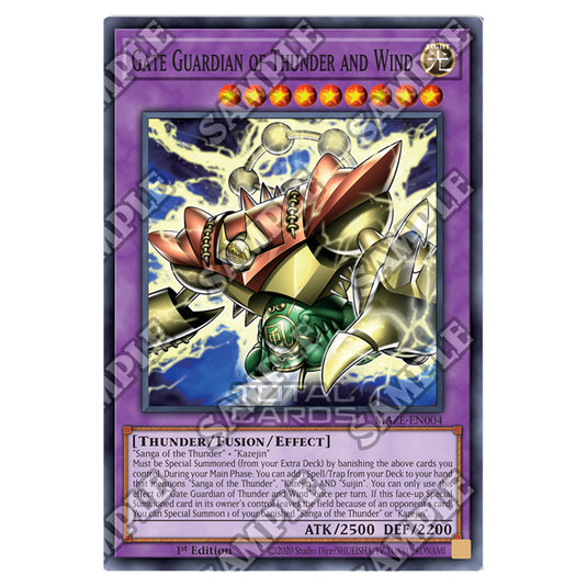 Yu-Gi-Oh! - Maze of Memories - Gate Guardian of Thunder and Wind (Super Rare) MAZE-EN004