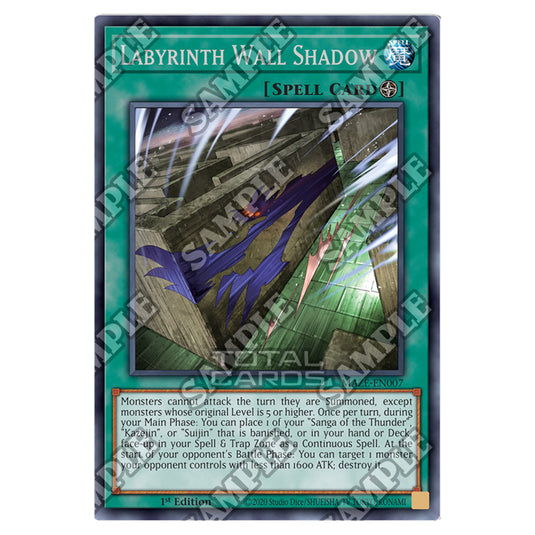 Yu-Gi-Oh! - Maze of Memories - Labyrinth Wall Shadow (Rare) MAZE-EN007