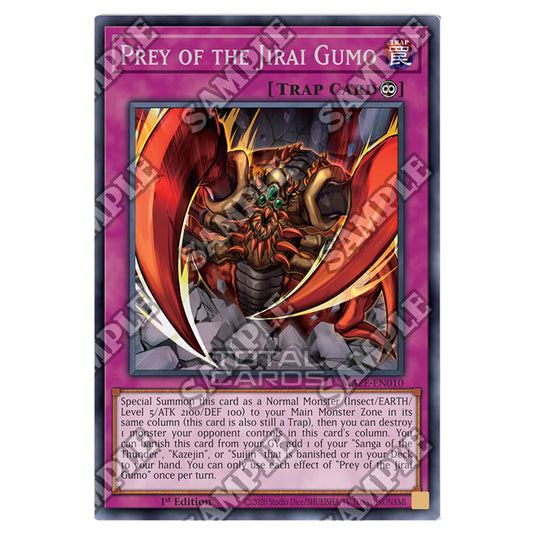 Yu-Gi-Oh! - Maze of Memories - Prey of the Jirai Gumo (Rare) MAZE-EN010