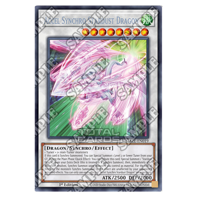 Accel Card Yu-Gi-Oh! - Maze of Memories - Accel Synchro Stardust Dragon (Ultra Ra