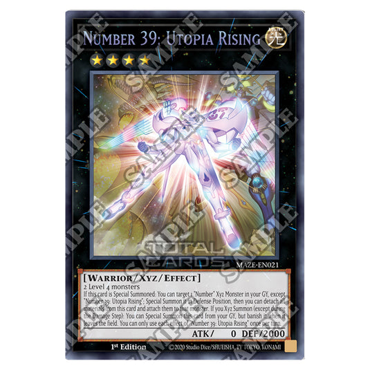 Yu-Gi-Oh! - Maze of Memories - Number 39: Utopia Rising (Super Rare) MAZE-EN021