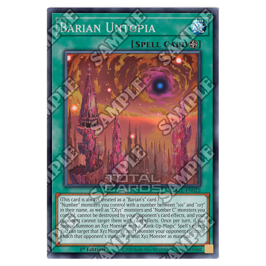 Yu-Gi-Oh! - Maze of Memories - Barian Untopia (Rare) MAZE-EN022