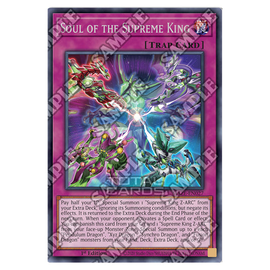 Yu-Gi-Oh! - Maze of Memories - Soul of the Supreme King (Rare) MAZE-EN Yu-Gi-Oh! - Maze of Memories - Soul of the Supreme King (Rare) MAZE-EN