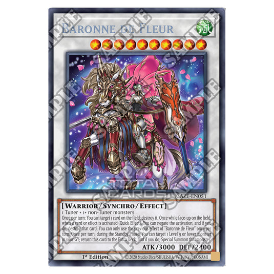 Yu-Gi-Oh! - Maze of Memories - Baronne de Fleur (Ultra Rare) MAZE-EN05 Yu-Gi-Oh! - Maze of Memories - Baronne de Fleur (Ultra Rare) MAZE-EN05