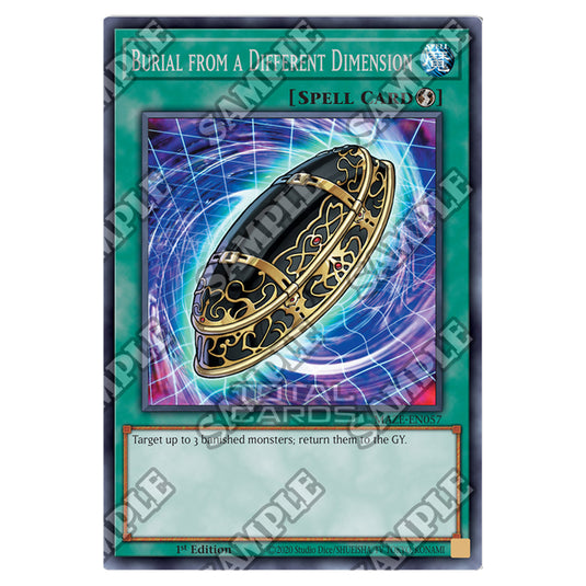 Yu-Gi-Oh! - Maze of Memories - Burial from a Different Dimension (Rare) MAZE-EN057