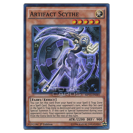 Yu-Gi-Oh! - 2015 Mega-Tin Mega Pack - Artifact Scythe (Super Rare) MP1 Yu-Gi-Oh! - 2015 Mega-Tin Mega Pack - Artifact Scythe (Super Rare) MP1