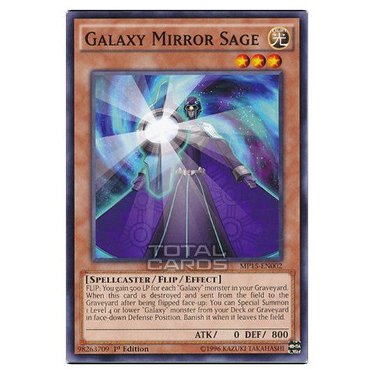 Yu-Gi-Oh! - 2015 Mega-Tin Mega Pack - Galaxy Mirror Sage (Common) MP15-EN002