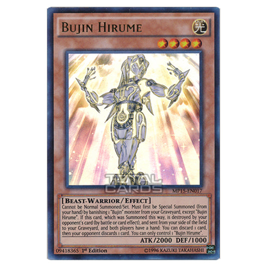 Yu-Gi-Oh! - 2015 Mega-Tin Mega Pack - Bujin Hirume (Ultra Rare) MP15-EN017