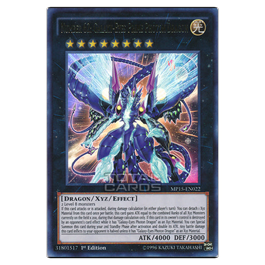 Yu-Gi-Oh! - 2015 Mega-Tin Mega Pack - Number 62: Galaxy-Eyes Prime Photon Dragon (Ultra Rare) MP15-EN022