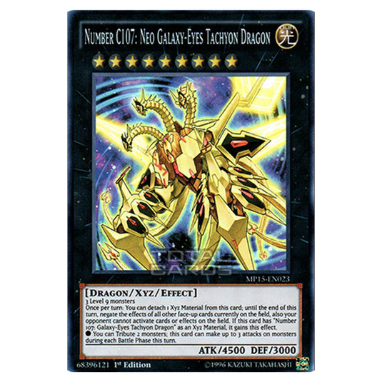 Yu-Gi-Oh! - 2015 Mega-Tin Mega Pack - Number C107: Neo Galaxy-Eyes Tachyon Dragon (Super Rare) MP15-EN023