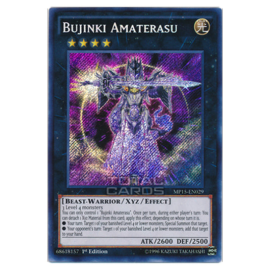 Yu-Gi-Oh! - 2015 Mega-Tin Mega Pack - Bujinki Amaterasu (Secret Rare) MP15-EN029