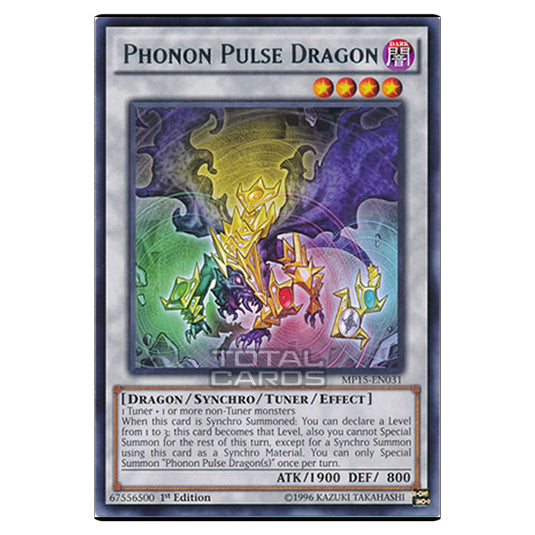 Yu-Gi-Oh! - 2015 Mega-Tin Mega Pack - Phonon Pulse Dragon (Rare) MP15-EN031