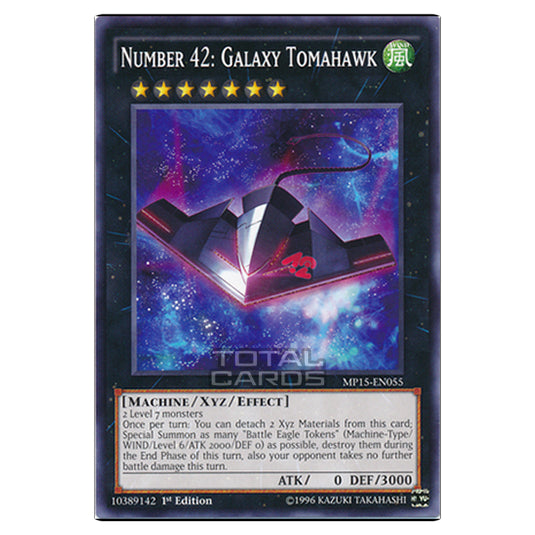 Yu-Gi-Oh! - 2015 Mega-Tin Mega Pack - Number 42: Galaxy Tomahawk (Common) MP15-EN055