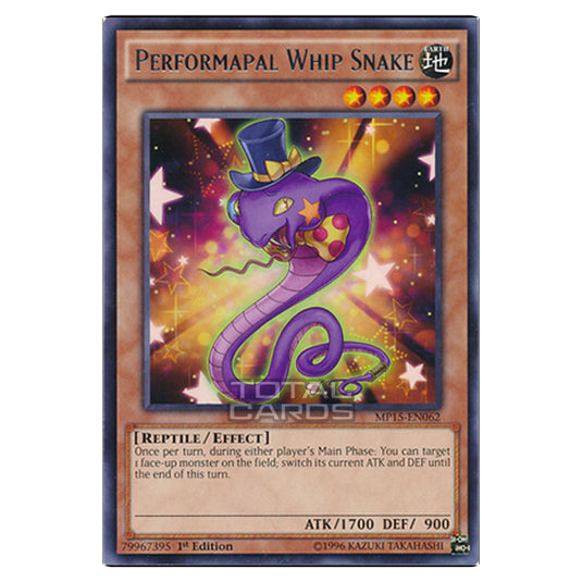 Yu-Gi-Oh! - 2015 Mega-Tin Mega Pack - Performapal Whip Snake (Rare) MP15-EN062