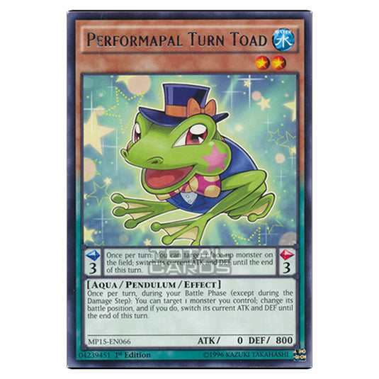 Yu-Gi-Oh! - 2015 Mega-Tin Mega Pack - Performapal Turn Toad (Rare) MP15-EN066