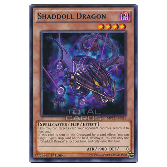 Yu-Gi-Oh! - 2015 Mega-Tin Mega Pack - Shaddoll Dragon (Rare) MP15-EN081