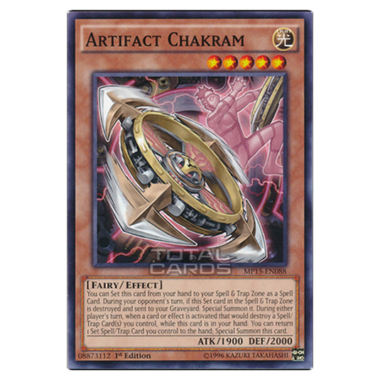 Yu-Gi-Oh! - 2015 Mega-Tin Mega Pack - Artifact Chakram (Common) MP15-EN088