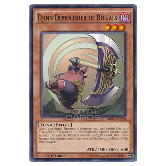 Yu-Gi-Oh! - 2015 Mega-Tin Mega Pack - Djinn Demolisher of Rituals (Common) MP15-EN090