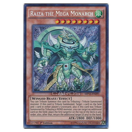 Yu-Gi-Oh! - 2015 Mega-Tin Mega Pack - Raiza the Mega Monarch (Secret Rare) MP15-EN091
