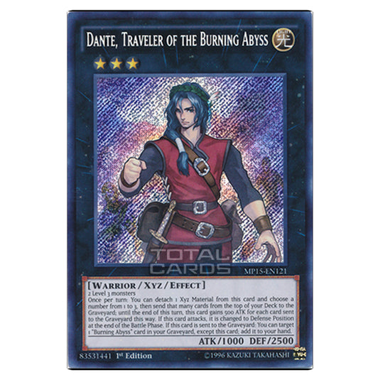 Yu-Gi-Oh! - 2015 Mega-Tin Mega Pack - Dante, Traveler of the Burning Abyss (Secret Rare) MP15-EN121