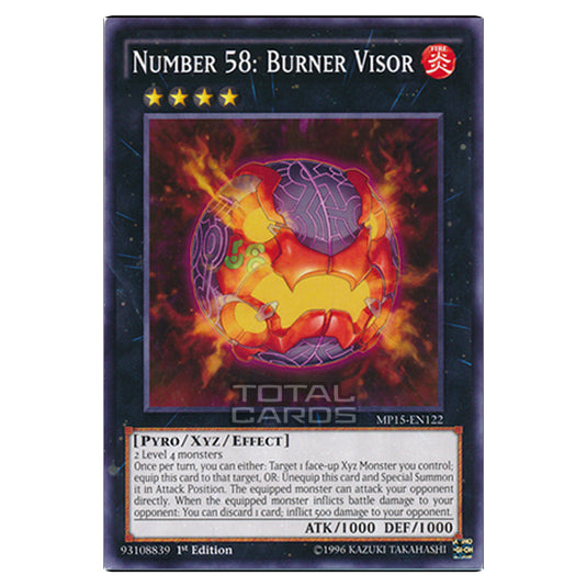 Yu-Gi-Oh! - 2015 Mega-Tin Mega Pack - Number 58: Burner Visor (Common) MP15-EN122