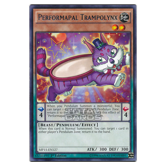 Yu-Gi-Oh! - 2015 Mega-Tin Mega Pack - Performapal Trampolynx (Rare) MP15-EN127