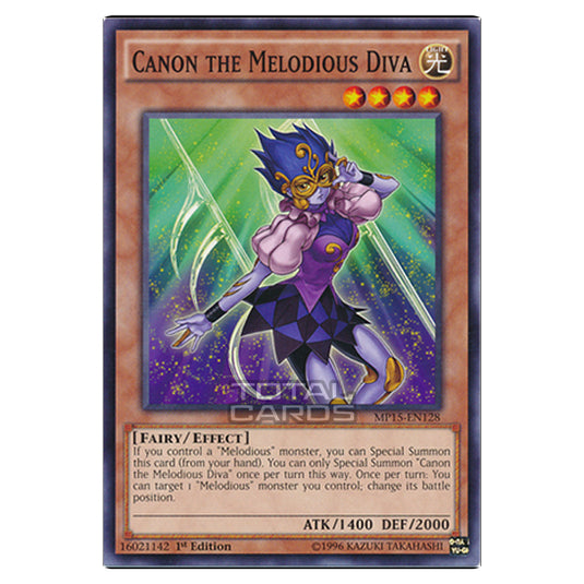 Yu-Gi-Oh! - 2015 Mega-Tin Mega Pack - Canon the Melodious Diva (Common) MP15-EN128