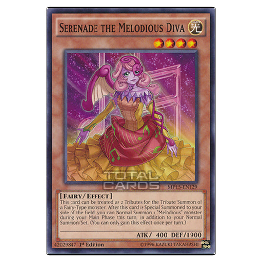 Yu-Gi-Oh! - 2015 Mega-Tin Mega Pack - Serenade the Melodious Diva (Common) MP15-EN129