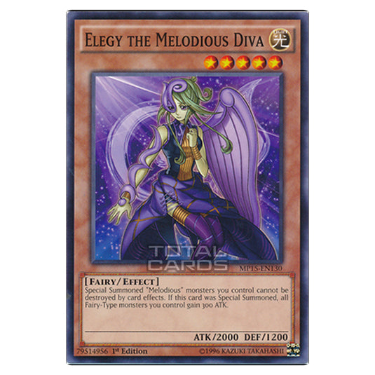 Yu-Gi-Oh! - 2015 Mega-Tin Mega Pack - Elegy the Melodious Diva (Common) MP15-EN130