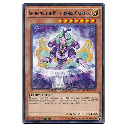 Yu-Gi-Oh! - 2015 Mega-Tin Mega Pack - Shopina the Melodious Maestra (Rare) MP15-EN131