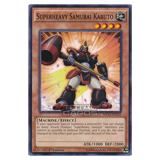 Yu-Gi-Oh! - 2015 Mega-Tin Mega Pack - Superheavy Samurai Kabuto (Common) MP15-EN132