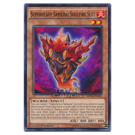 Yu-Gi-Oh! - 2015 Mega-Tin Mega Pack - Superheavy Samurai Soulfire Suit (Common) MP15-EN134