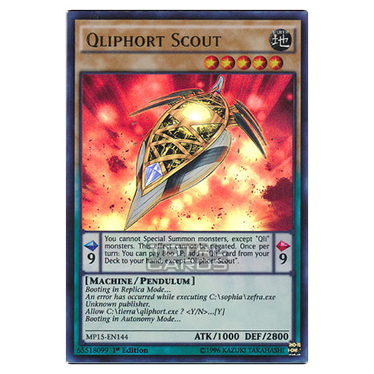 Yu-Gi-Oh! - 2015 Mega-Tin Mega Pack - Qliphort Scout (Ultra Rare) MP15-EN144