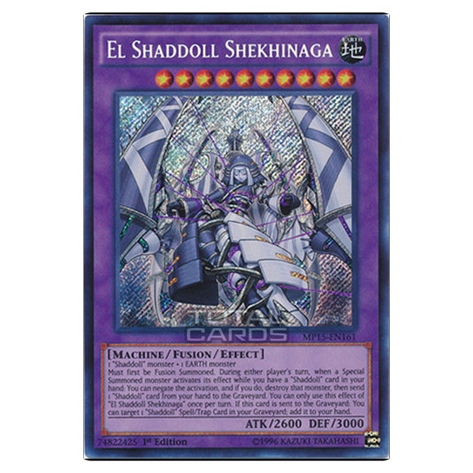 Yu-Gi-Oh! - 2015 Mega-Tin Mega Pack - El Shaddoll Shekhinaga (Secret Rare) MP15-EN161