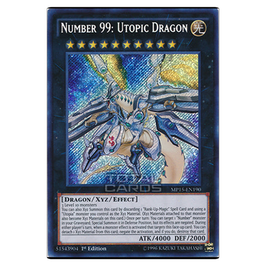 Yu-Gi-Oh! - 2015 Mega-Tin Mega Pack - Number 99: Utopic Dragon (Secret Rare) MP15-EN190