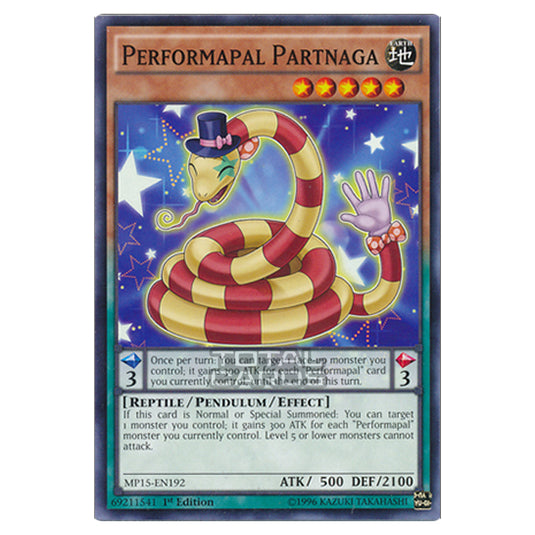 Yu-Gi-Oh! - 2015 Mega-Tin Mega Pack - Performapal Partnaga (Common) MP15-EN192