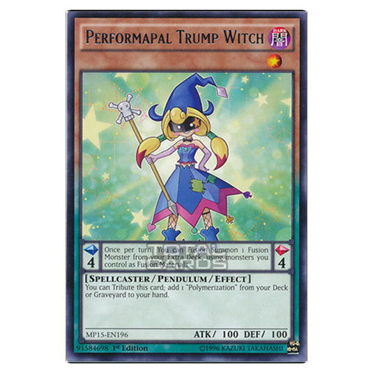 Yu-Gi-Oh! - 2015 Mega-Tin Mega Pack - Performapal Trump Witch (Rare) MP15-EN196