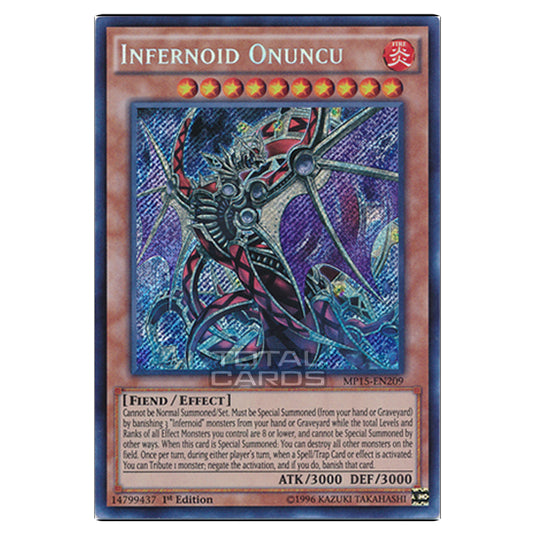 Yu-Gi-Oh! - 2015 Mega-Tin Mega Pack - Infernoid Onuncu (Secret Rare) MP15-EN209