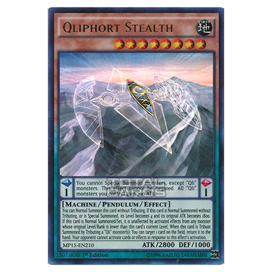 Yu-Gi-Oh! - 2015 Mega-Tin Mega Pack - Qliphort Stealth (Ultra Rare) MP15-EN210