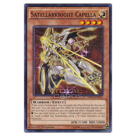 Yu-Gi-Oh! - 2015 Mega-Tin Mega Pack - Satellarknight Capella (Common) MP15-EN212