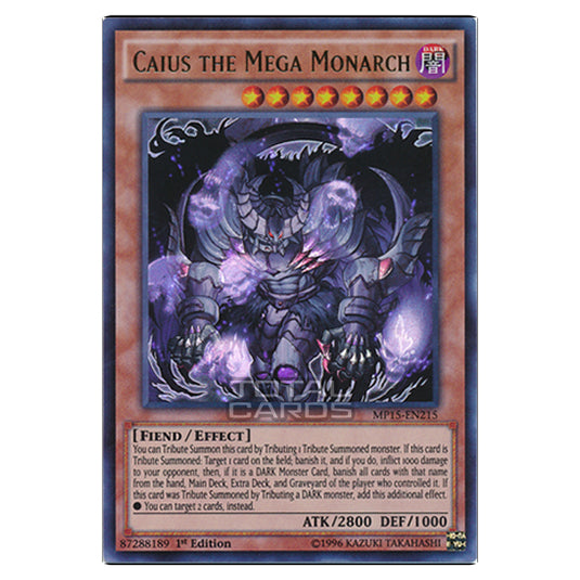 Yu-Gi-Oh! - 2015 Mega-Tin Mega Pack - Caius the Mega Monarch (Ultra Rare) MP15-EN215