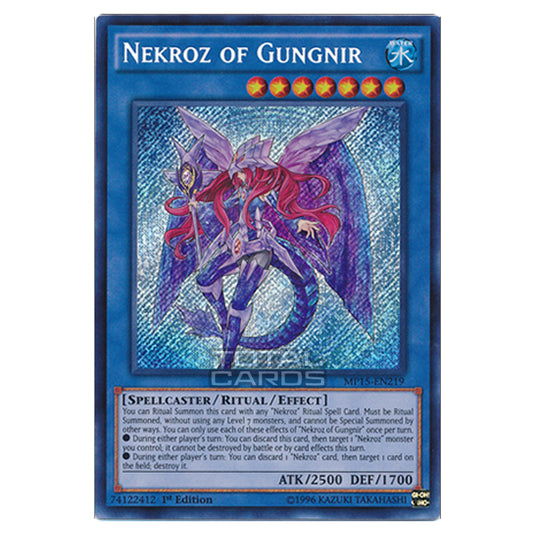 Yu-Gi-Oh! - 2015 Mega-Tin Mega Pack - Nekroz of Gungnir (Secret Rare) MP15-EN219