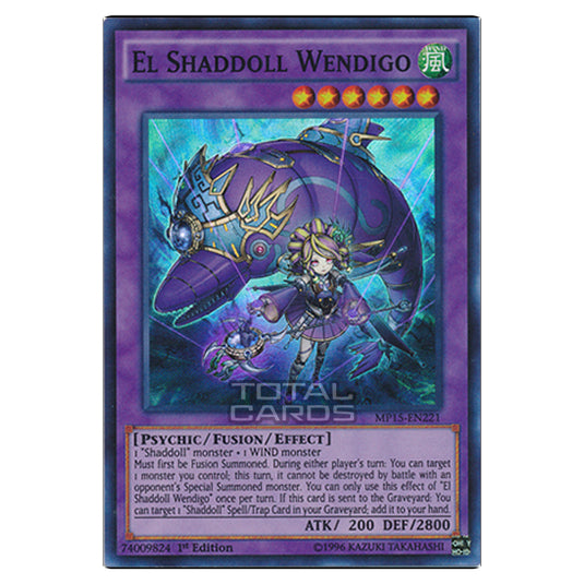 Yu-Gi-Oh! - 2015 Mega-Tin Mega Pack - El Shaddoll Wendigo (Super Rare) MP15-EN221