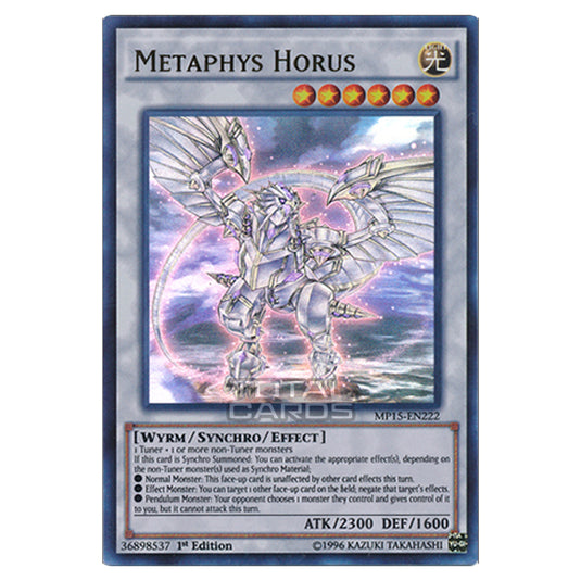 Yu-Gi-Oh! - 2015 Mega-Tin Mega Pack - Metaphys Horus (Ultra Rare) MP15-EN222