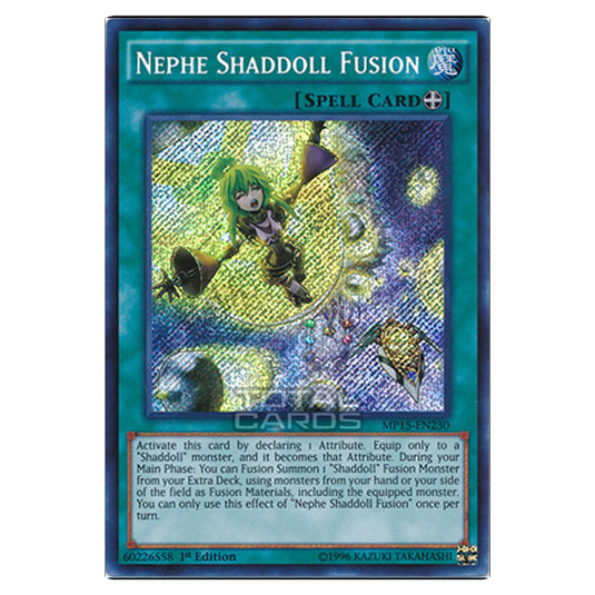 Yu-Gi-Oh! - 2015 Mega-Tin Mega Pack - Nephe Shaddoll Fusion (Secret Rare) MP15-EN230