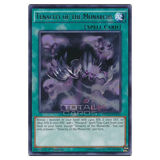 Yu-Gi-Oh! - 2015 Mega-Tin Mega Pack - Tenacity of the Monarchs (Rare) MP15-EN232