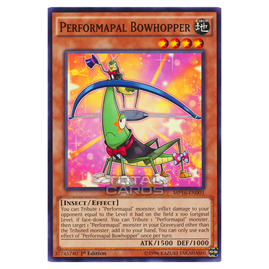 Yu-Gi-Oh! - 2016 Mega-Tin Mega Pack - Performapal Bowhopper (Common) MP16-EN003